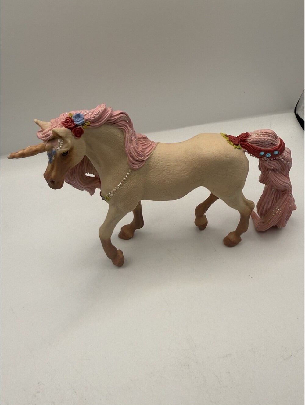 Schleich Bayala Fantasy Pink Unicorn 2017 70573 fairy horse flowers jewels